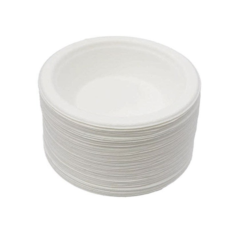 12oz 16oz Compostable Bagasse Pulp Salad Bowls
