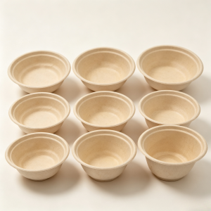 Compostable 500ml 600ml 650ml 750ml 850ml 1000ml Bagasse Bowl with Lid 