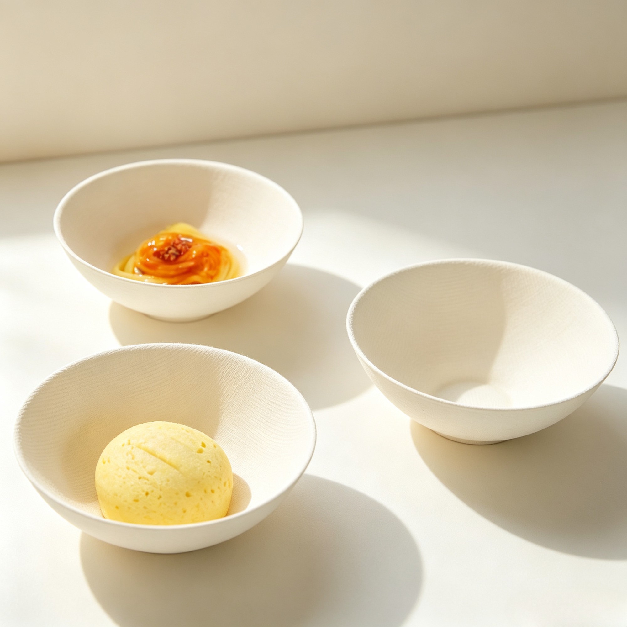 Compostable Japanese Style Bagasse Round Bowl